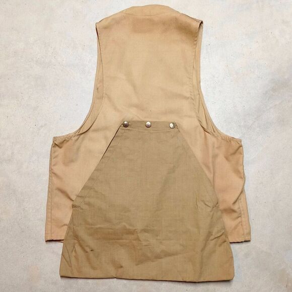 Vintage 50s/60s American Field Men's Made in USA MCM Brown Canvas Hunting Vest - Picture 4 of 6